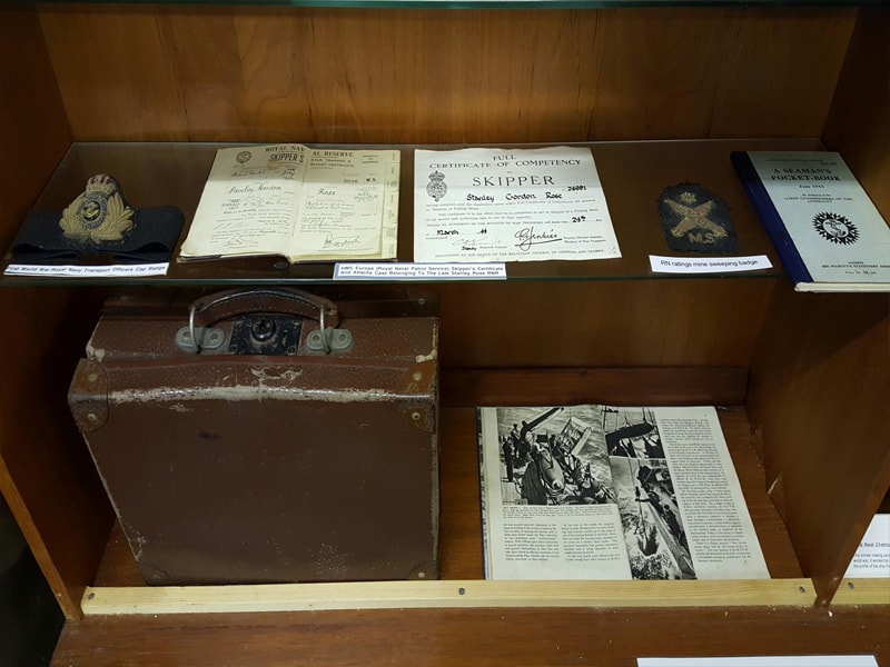 WWII RNPS Minesweeper Skippers Attache Case and Effects