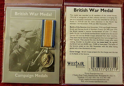 British War Medal Miniature