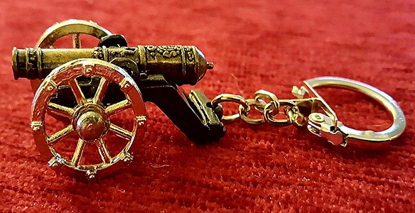 Civil War Canon Key Ring