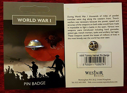 Tommy Helmet Pin Badge